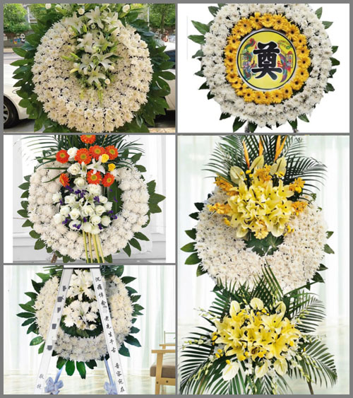 广东云浮市罗定市素龙街道花圈速递
